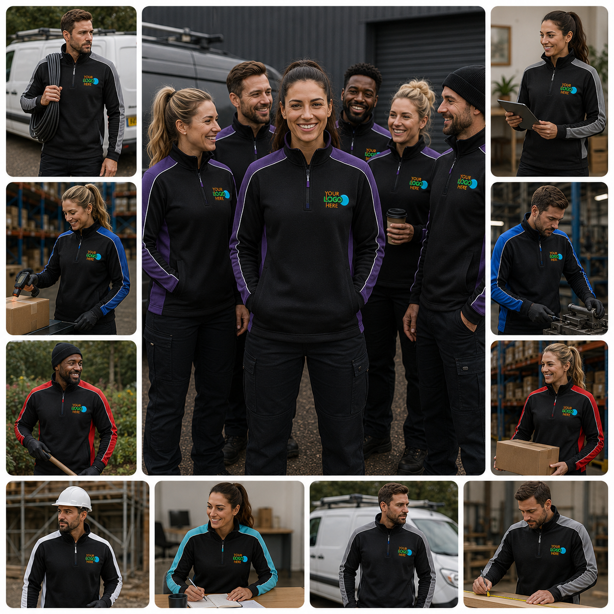 Avocet Two Tone 1/4 Zip Sweatshirt