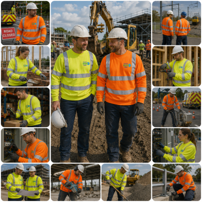 10 x Hi-Vis Sweatshirt
