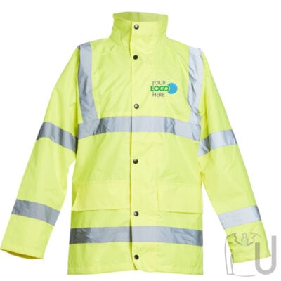 Hi Vis Unlined Rain Jacket