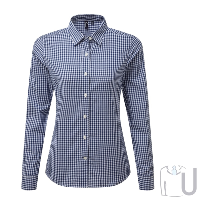 Ladies Navy Gingham Shirt Emily | lupon.gov.ph