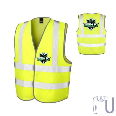 Hi-Vis Vest Printed Full Colour Front & Rear
